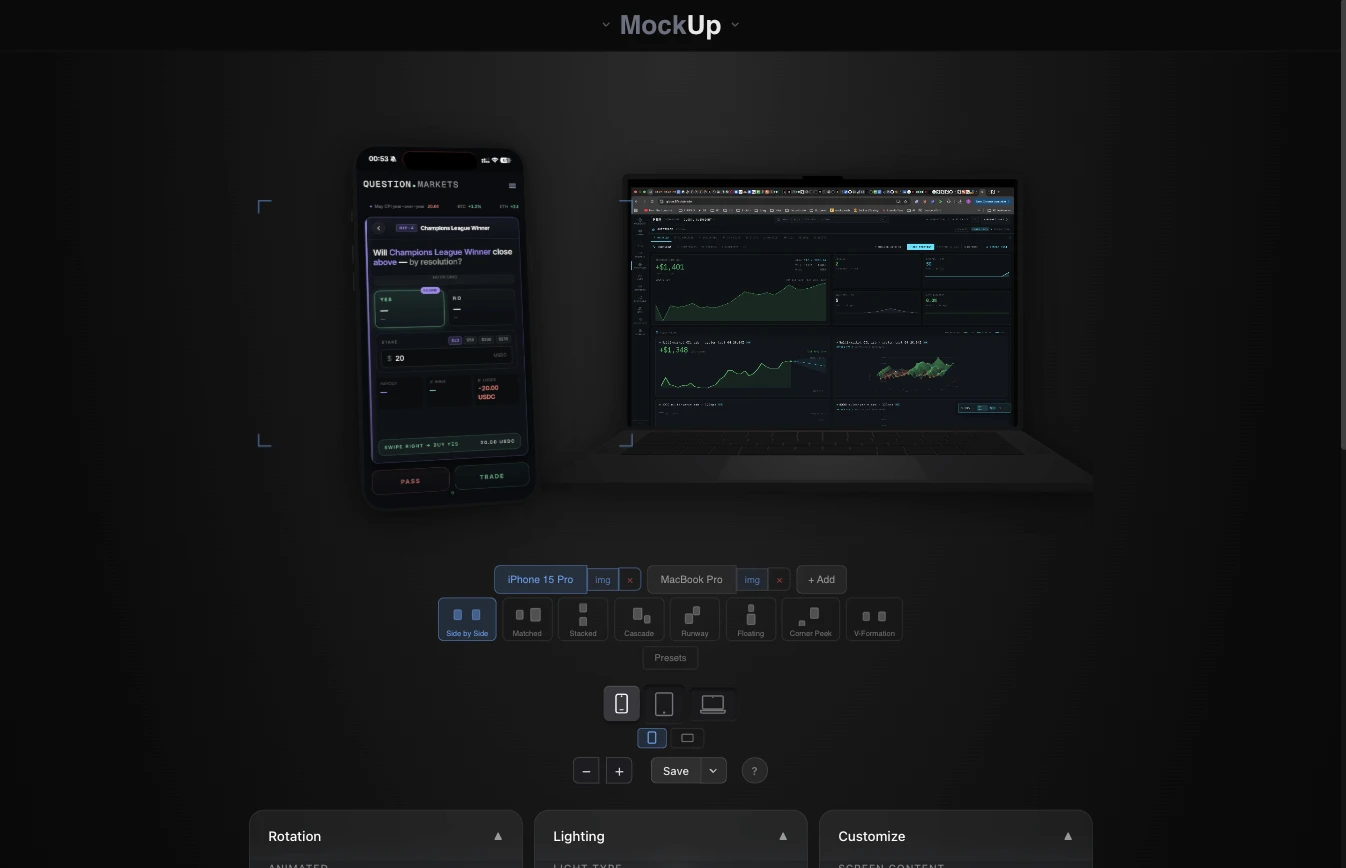 MockHub — 3D device mockups